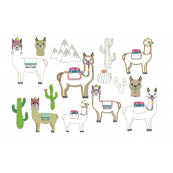 Stickserie - Lamas & Alpacas